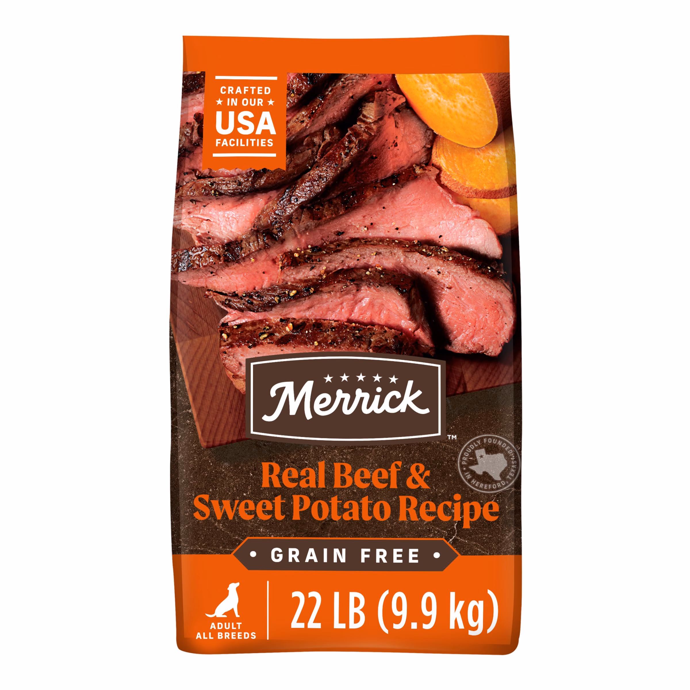 Merrick Grain-Free Real Texas Beef + Sweet Potato